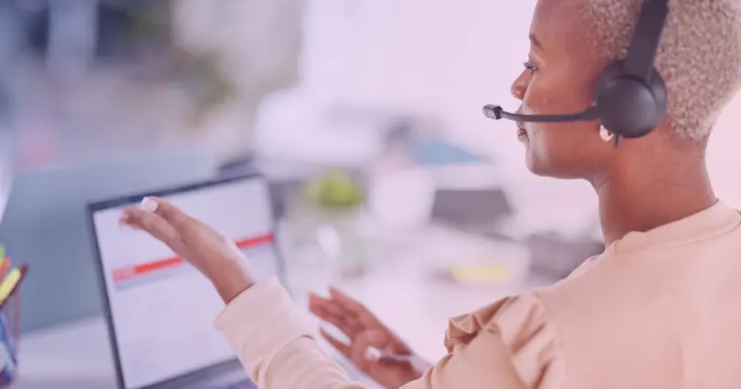 real estate broker on a call