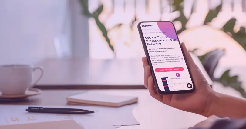 a person reading a blog on their phone