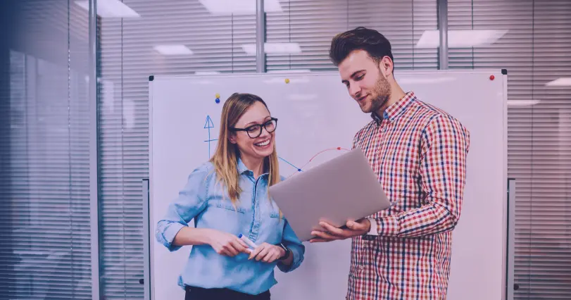 marketers collaborating on a strategy